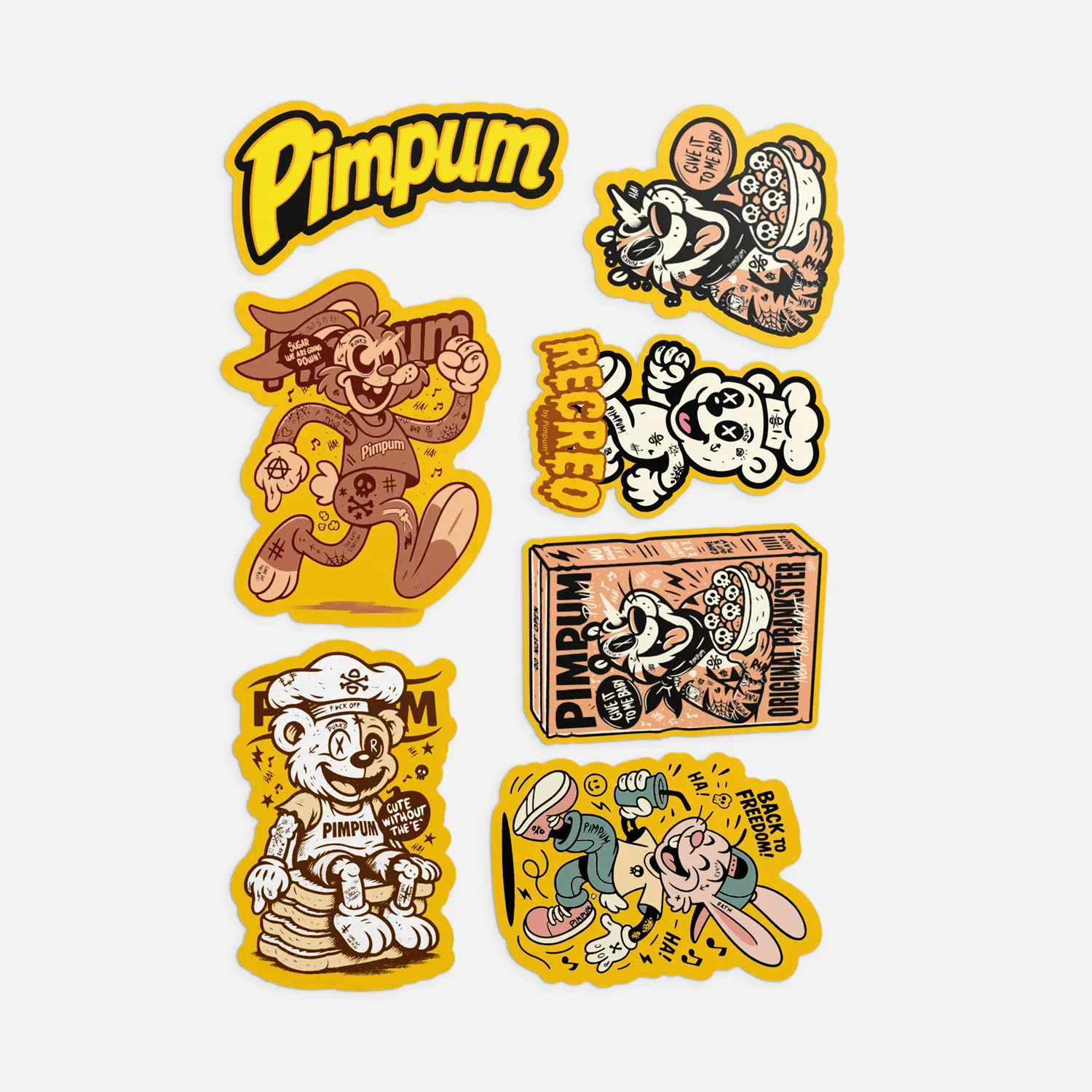 Plancha stickers recreo individual