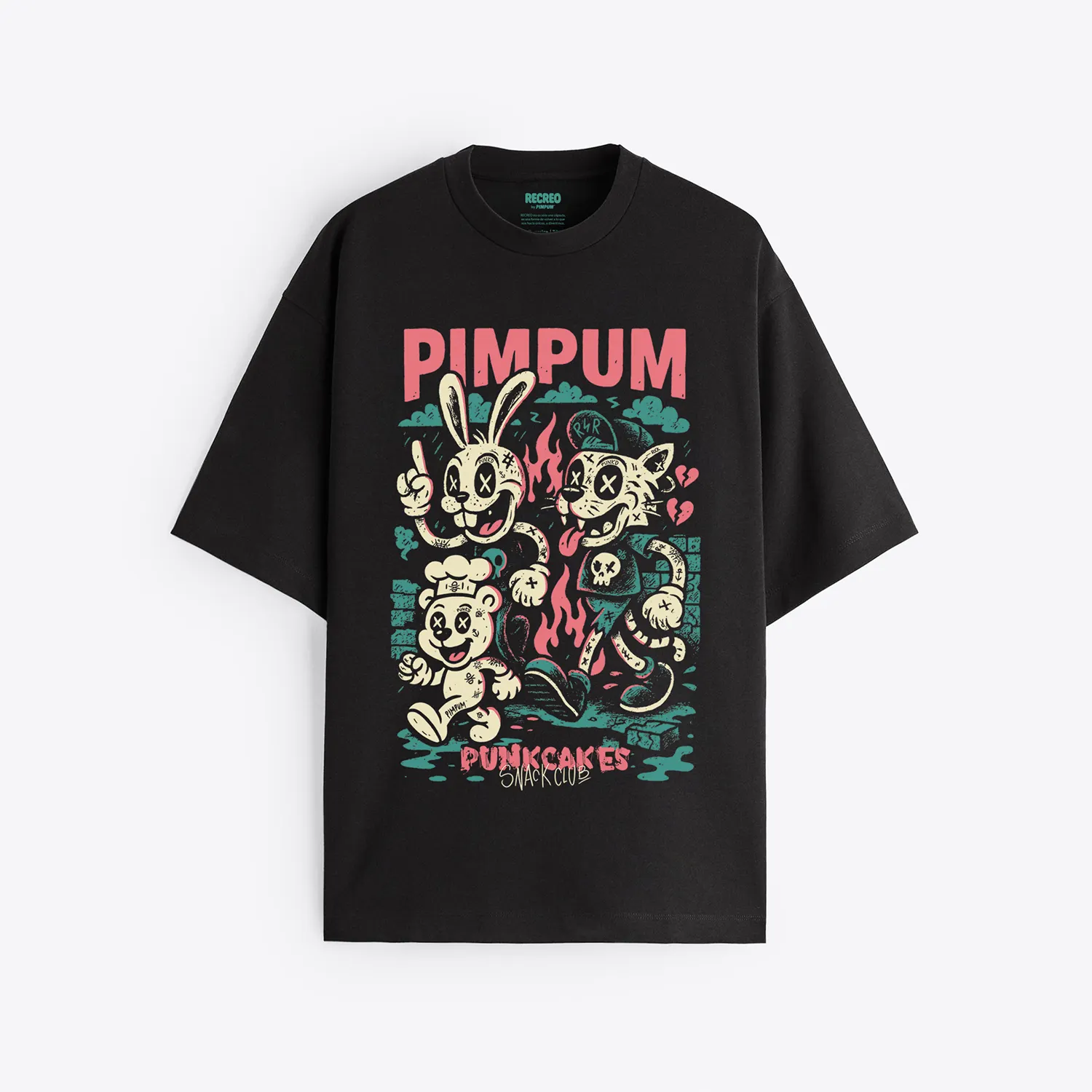 Remera snackclub frente